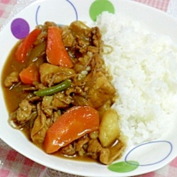 残り物の肉じゃがをカレーに変身